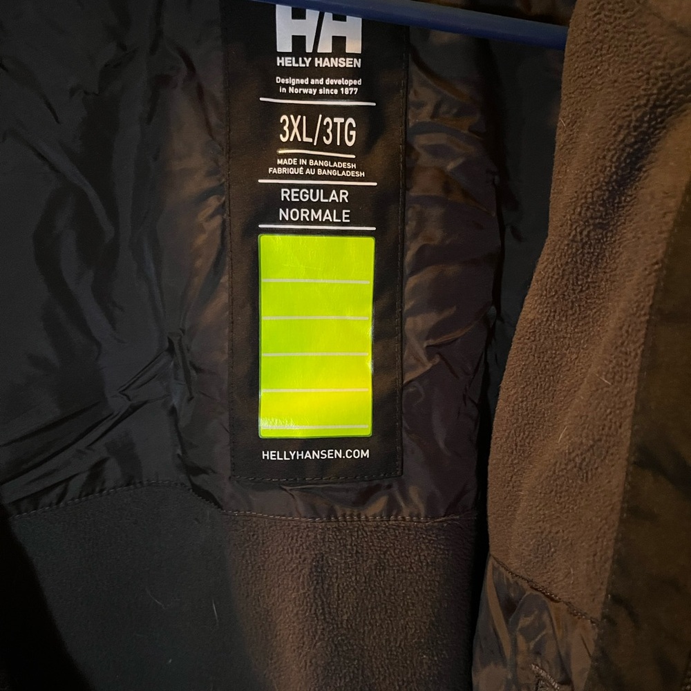 Helly Hansen Black Performance Jacket with Yellow… - image 6
